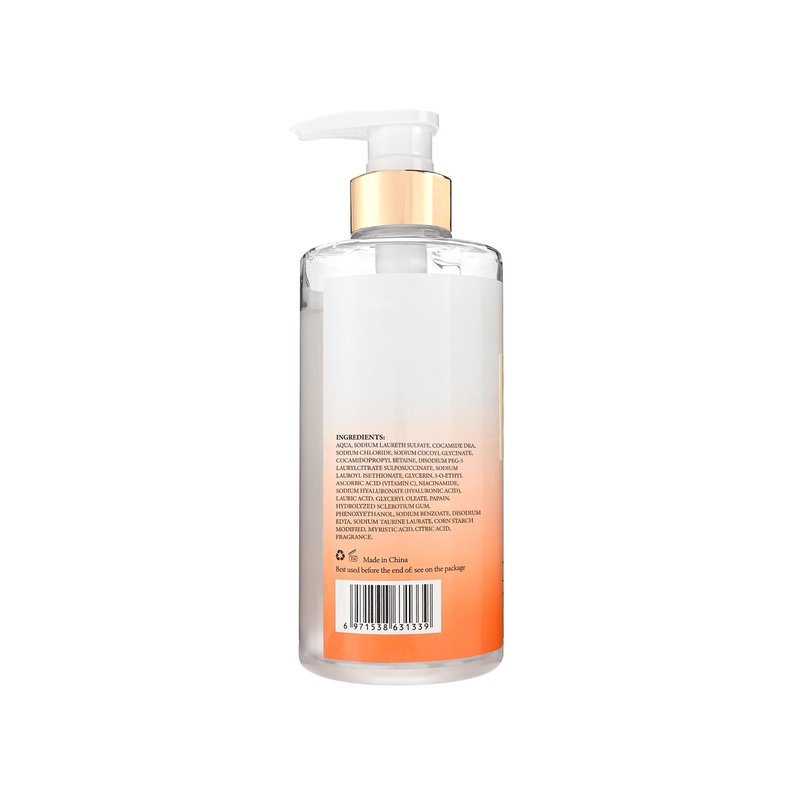 Neutriherbs Brightening Body Wash for Dull,Uneven Skin, Vitamin C Brightening Shower Gel For Women And Men, Daily Shower Soap With Papain, Niacinamide - Citrus Scent 16.9 Fl.Oz