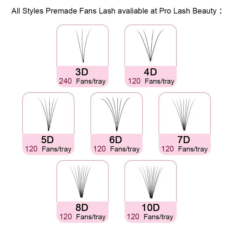 Premade Fans Eyelash Extensions 4D-C-0.10-9-15 Short Stem Premade Volume Eyelash Extensions 3D 5D 7D Volume Lash Extensions .07 .10 Pre made Lash Fans C D Curl 9-15 MIX(4D-C-0.10,9-15mix)