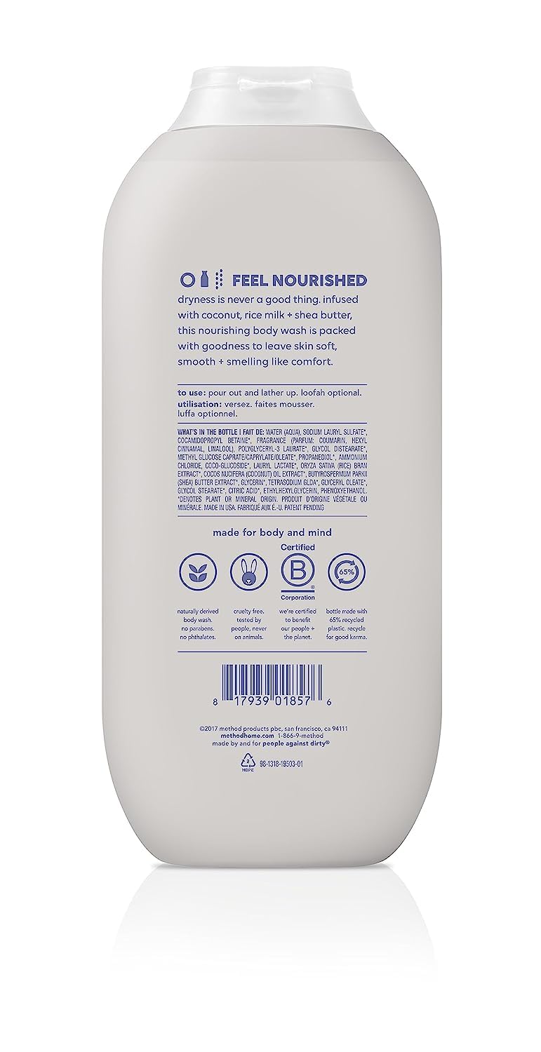 Method Body Wash Variety Pack - 3 Scents - Simply Nourish, Pure Peace And Daily Zen - 18 Fl Oz Each
