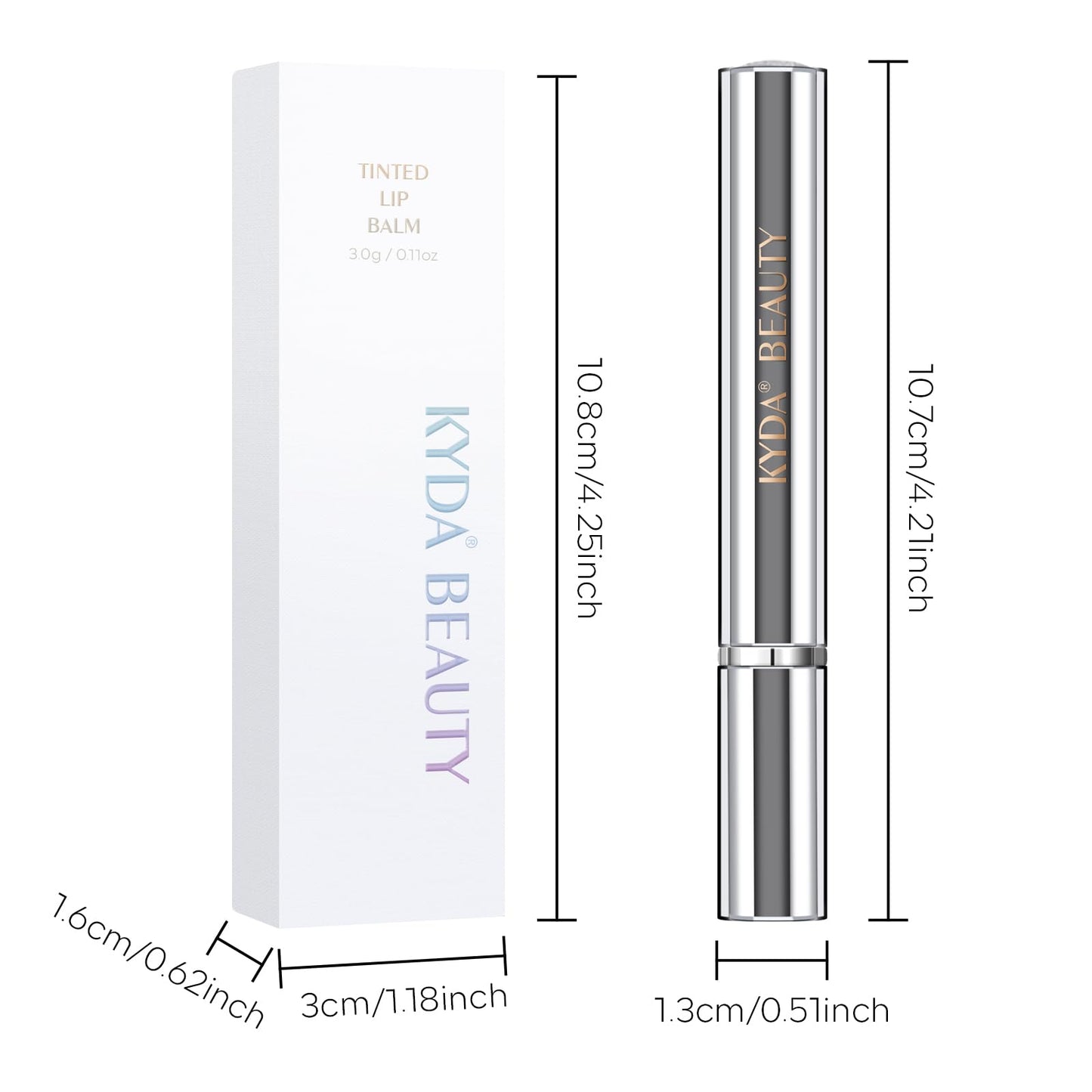 KYDA 3 Colors Honey Lipstick Tinted Lip Balm, Sheer Hydrating Honey Lipstick, with a Hint of Natural Sheer Tint, Moisturizing Lips Color, Nourishing Lip Balm