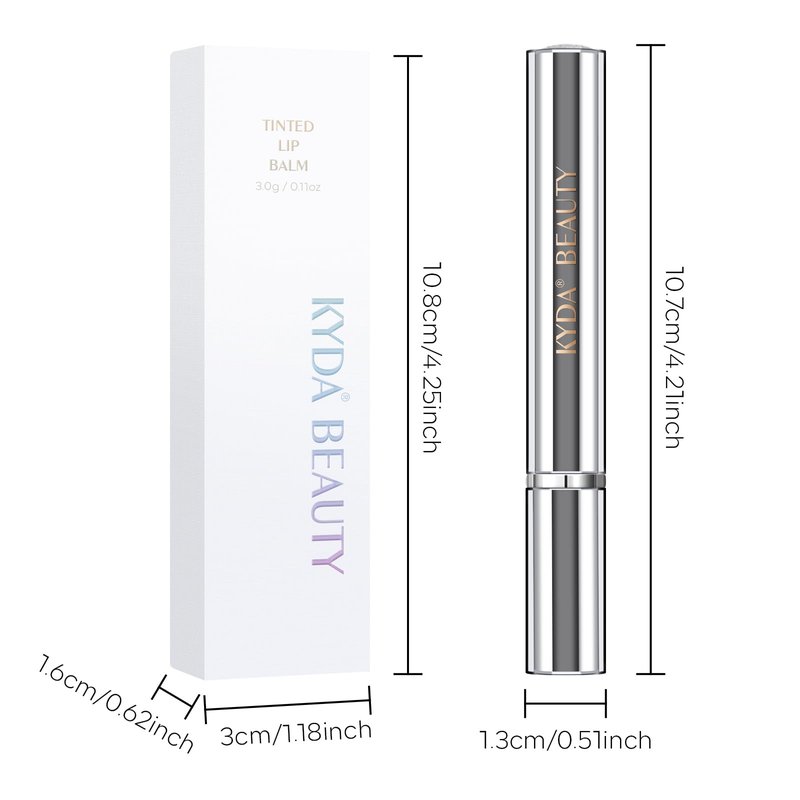 KYDA 3 Colors Honey Lipstick Tinted Lip Balm, Sheer Hydrating Honey Lipstick, with a Hint of Natural Sheer Tint, Moisturizing Lips Color, Nourishing Lip Balm