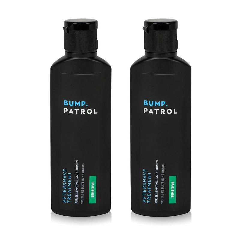 Bump Patrol Sensitive Strength Aftershave Treatment Serum – Razor Bump Stopper and Ingrown Hair Treatment for Men and Women, Alcohol Free Ingrown Hair Serum for Sensitive Skin 2 oz (Pack of 2)