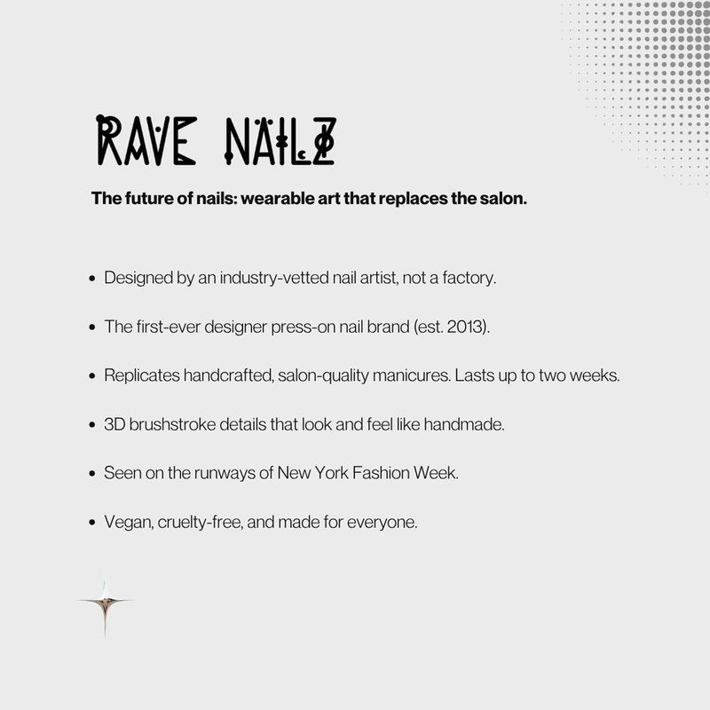 Rave Nailz Midnight French Tip Press On Nails (24 Count) | Matte Black 3D False Oval Press On Nail Short with Glossy Tip | Chip-Resistant Fake Nails with Glue, Includes File, Long-Lasting 2+ Weeks