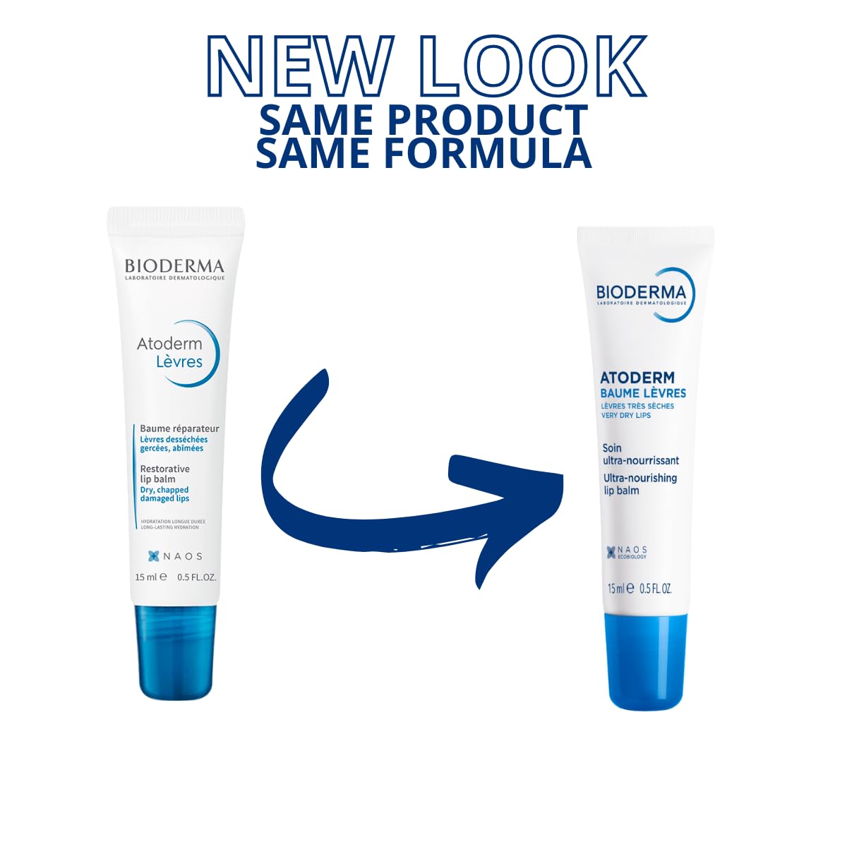 Bioderma Atoderm Lip Balm - Moisturizing and Nourishing Lip Balm for Dry, Chapped Lips