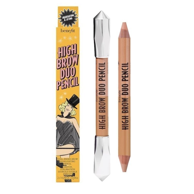 Benefit High Brow Duo Pencil #Almond Cream/Honey Glow (Medium) 2x0.04 Ounce