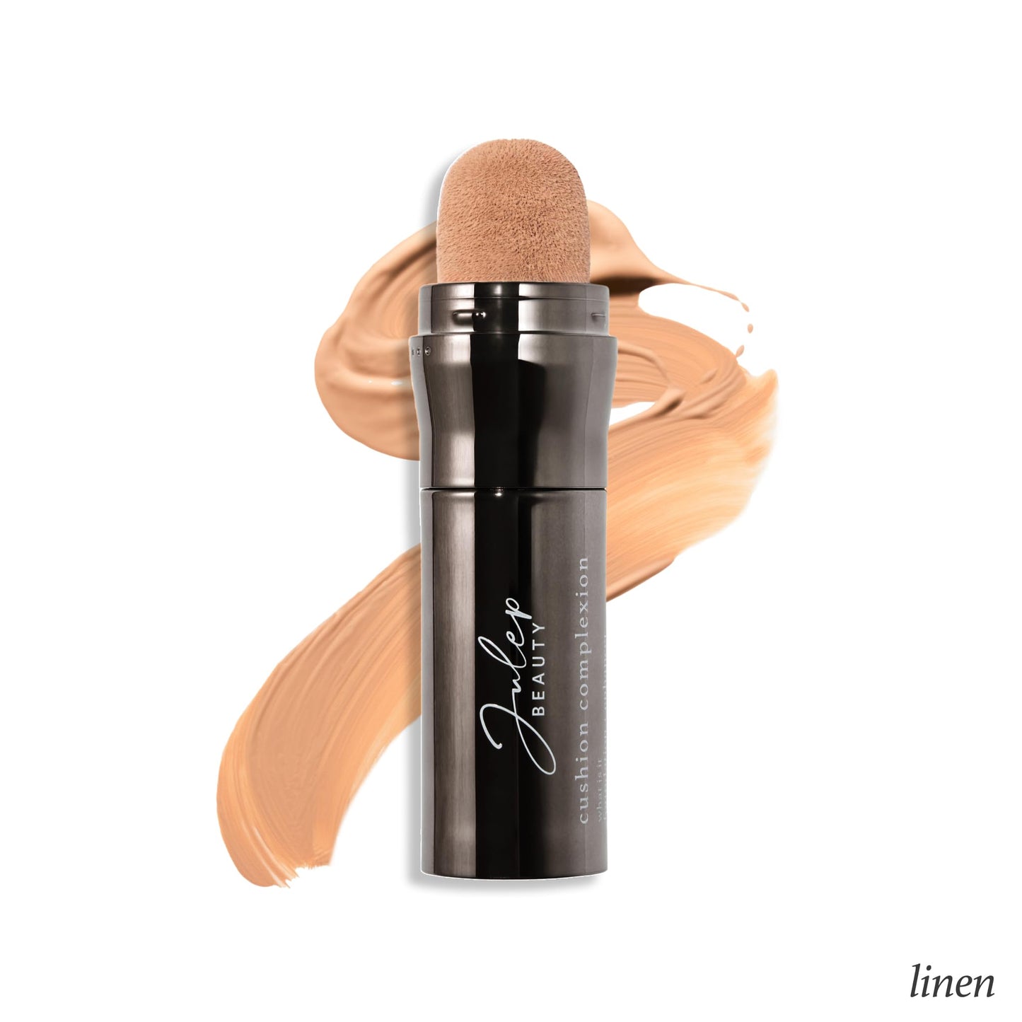 Julep Cushion Complexion Medium Coverage Foundation - Linen | Covers, Brightens & Evens Skin Tone | On-The-Go Cushion Applicator | Hyaluronic Acid, Vitamin B5 & E