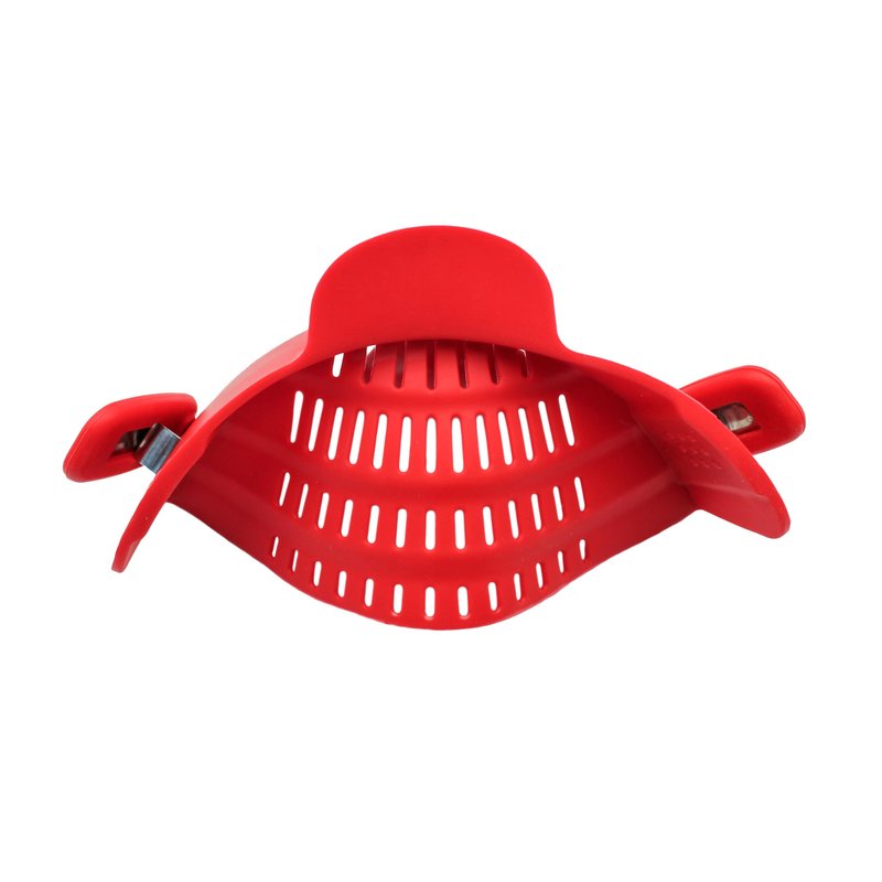 PERFECT PASTA PAL Clip-on Strainer for Pots - Silicone Pasta - Heat Resistant, Space Saving Colander for Kitchen - Dishwasher Safe Pot Strainer - Cooking Essentials and Home Must Haves