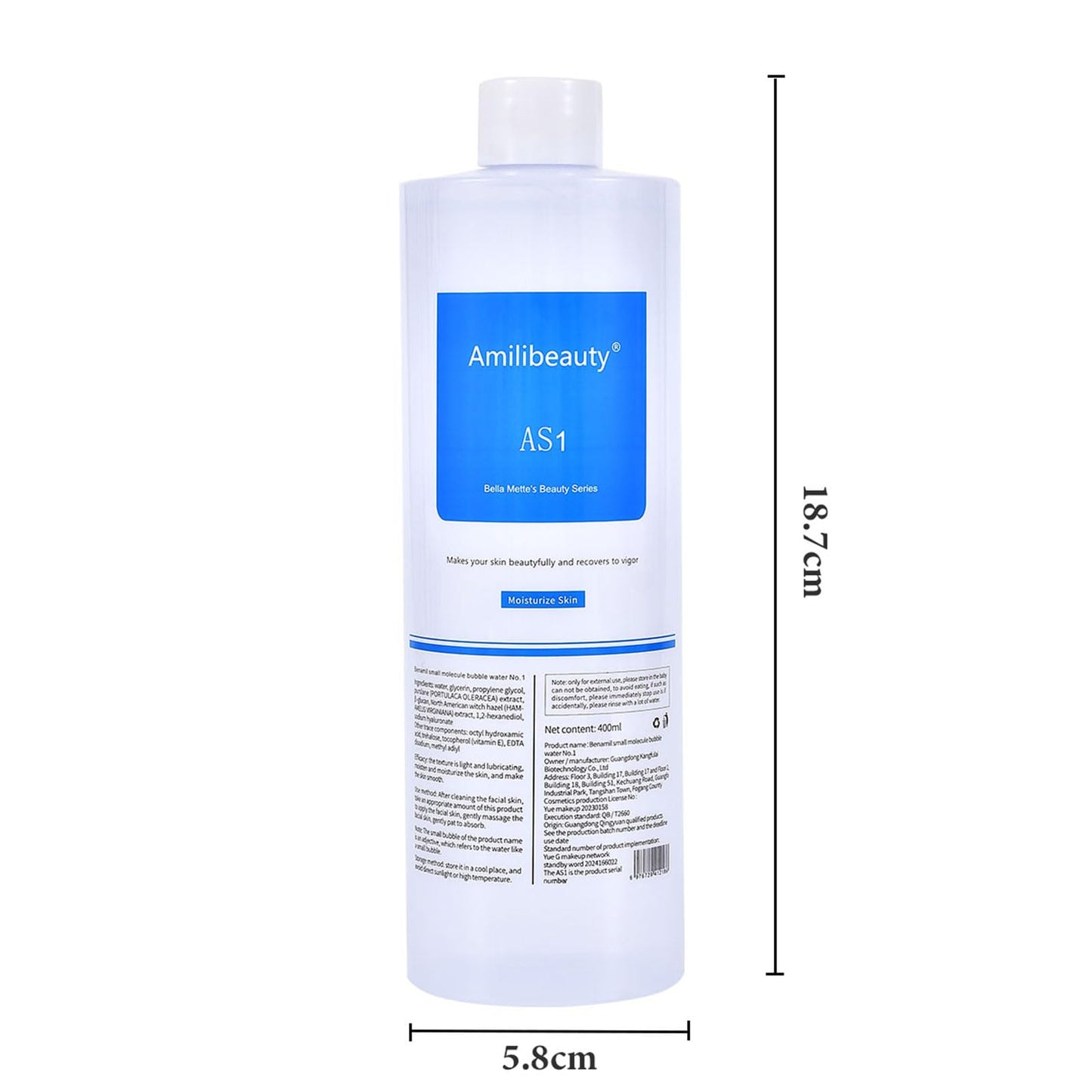 REEOOH Serums AS1 SA2 AO3, 400ml Peeling Solution Salon Skin Scrub, Facial Cleansing Moisturizing Skin Care, for Small Bubble Skin Care Facial Mask Machine, Ideal Gift for Women