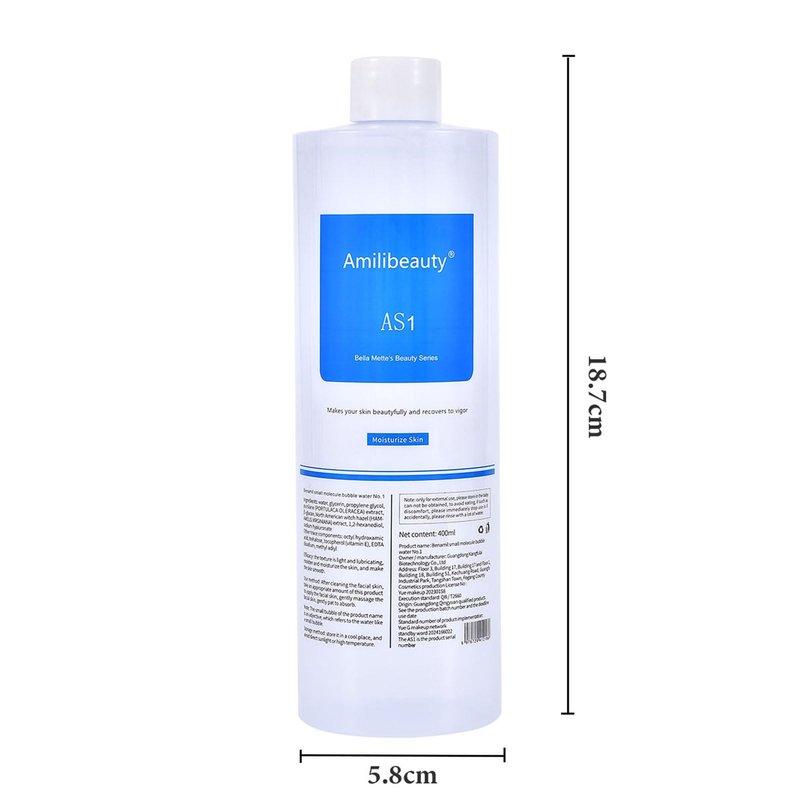 REEOOH Serums AS1 SA2 AO3, 400ml Peeling Solution Salon Skin Scrub, Facial Cleansing Moisturizing Skin Care, for Small Bubble Skin Care Facial Mask Machine, Ideal Gift for Women