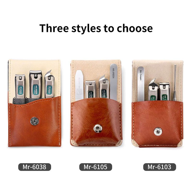Stainless Steel Nail Clippers Set - 3 Pcs Professional Nail & Toenail Cutter for Men & Women