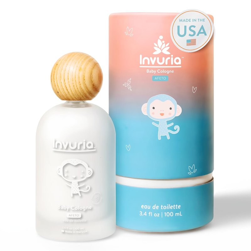 Invuria Afeto Baby Cologne | Alcohol-Free Baby Perfume for Boys & Girls | Gentle Baby Fragrance | Made In USA | Colonia Para Bebés | 3.4 oz | 100 mL