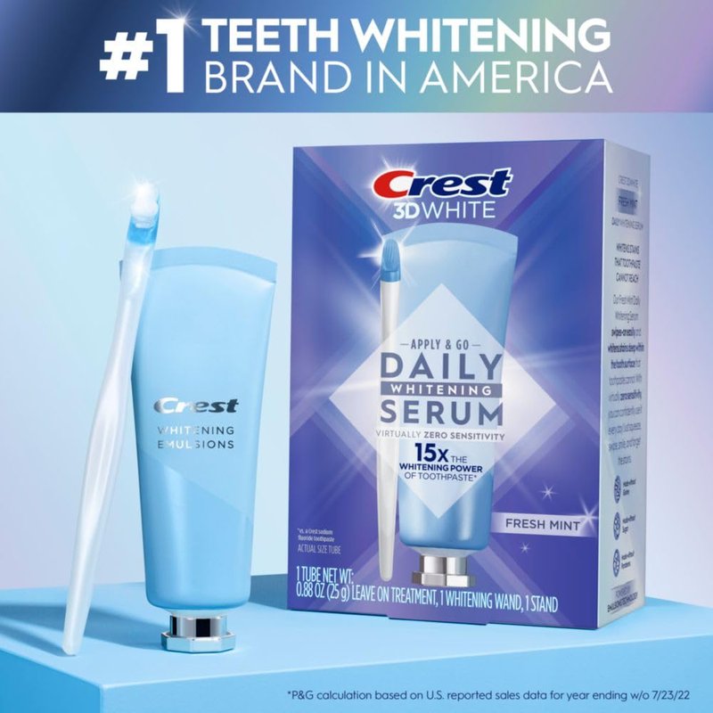 Crest Whitening Emulsions Leave-on Teeth Whitening Gel Pen Kit, 0.88 Oz (25 G)
