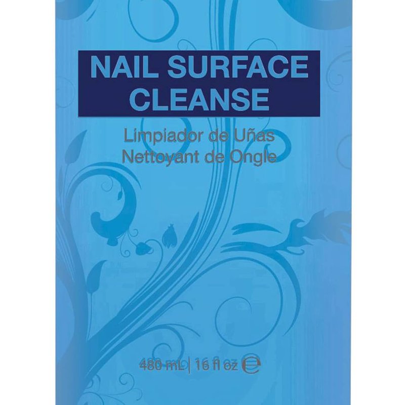Gelish Nail Soak Off Surface Gel - UV Top Coat Cleanser, 16 Fl Oz (2 Pack)