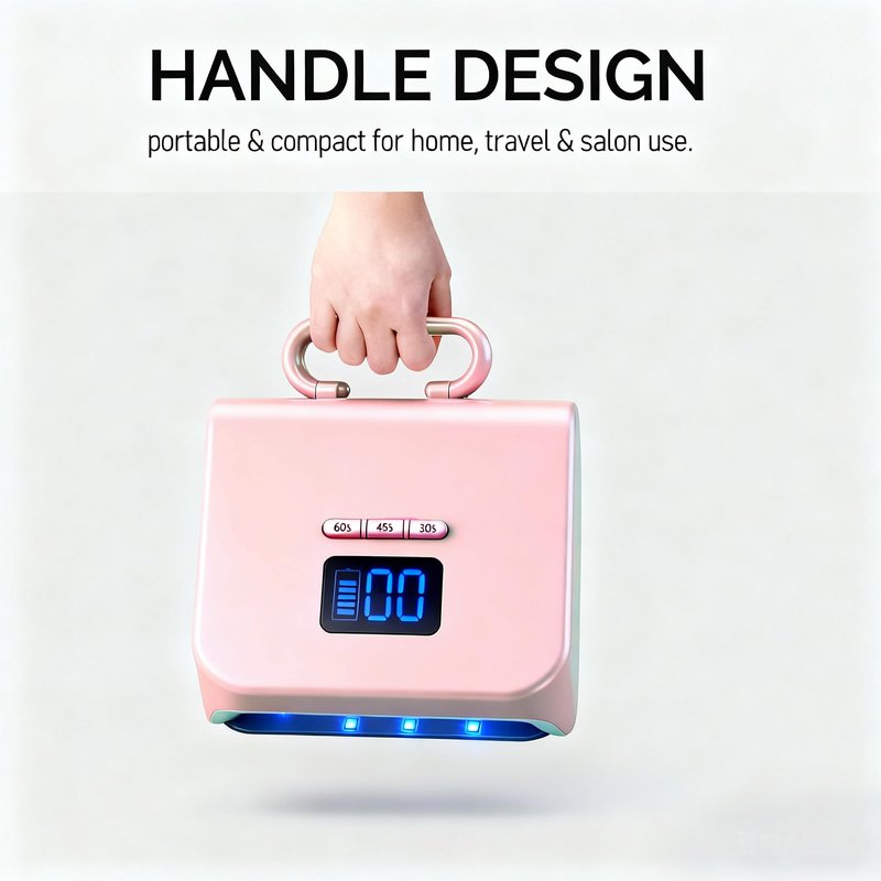 Cordless Nail Lamp, Lumcrissy 220W Professional Nail Dryer with 3 Timer Setting & Auto Sensor, Wireless Fast UV Nail Light Curing Lamp for Salon & Home