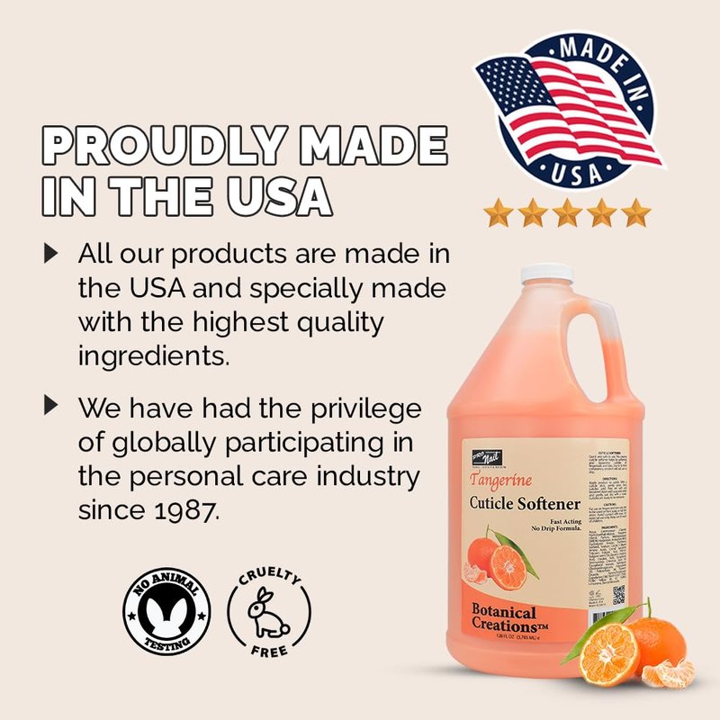 PRO NAIL - Healing Therapy Massage Lotion - Professional Pedicure, Body and Hot Oil Manicure, Infused with Natural Oils, Vitamins, Panthenol and Amino Acids (Mandarin, 1 Gallon)