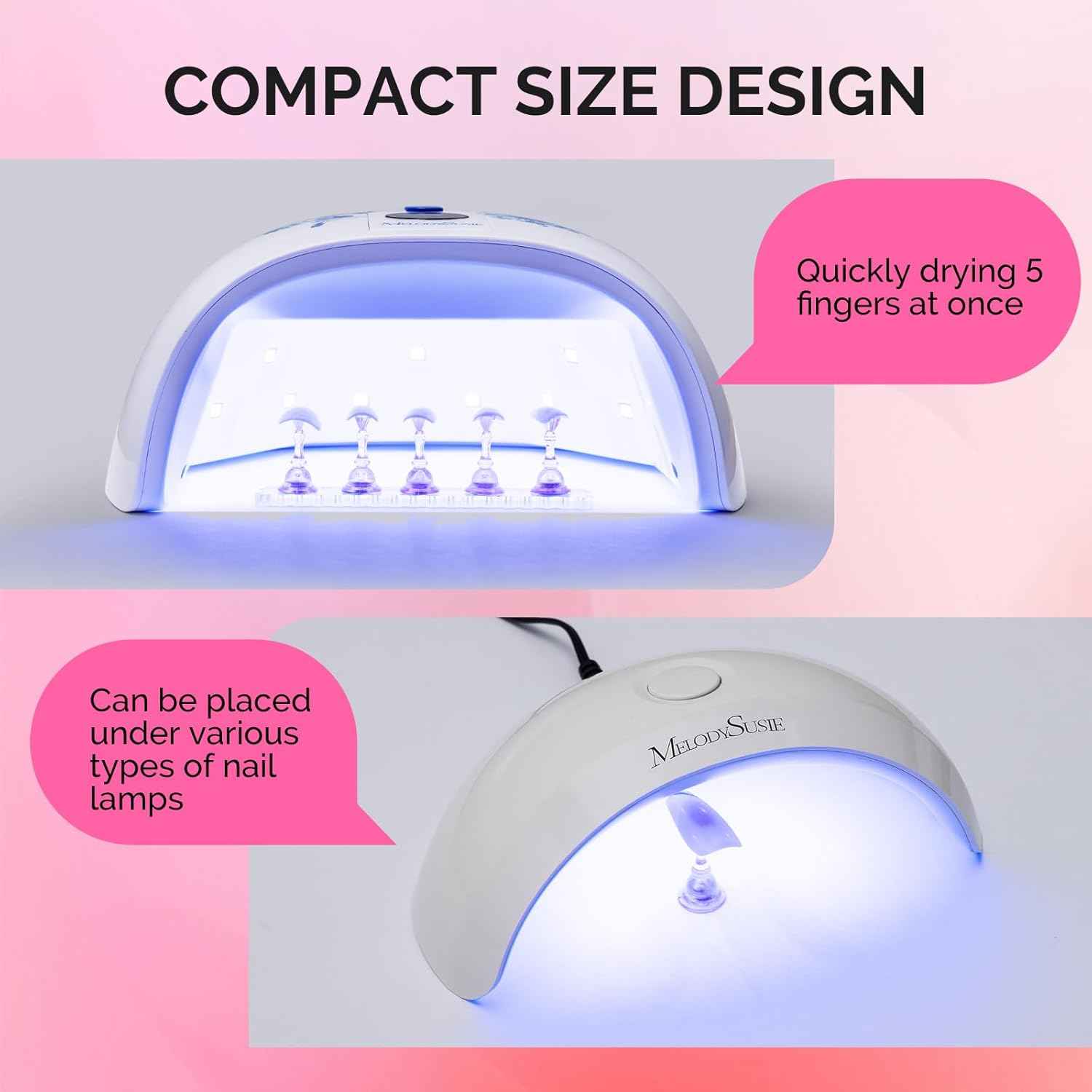 MelodySusie 30000 RPM Professional Rechargeable Nail Drill with Stand for Press-On Nails
