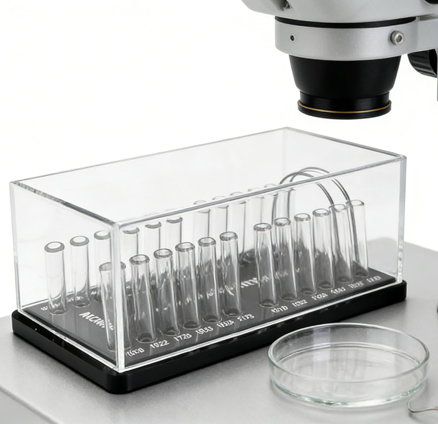 Dental Acrylic Archwire Organizer, YOUYA DENTAL Multi-functional Orthodontic Arch Wire Box Dental Resin Shelf Placement with Lid for Dental Clinic Arrange and Store Orthodontic Arch Wires Use (Square)