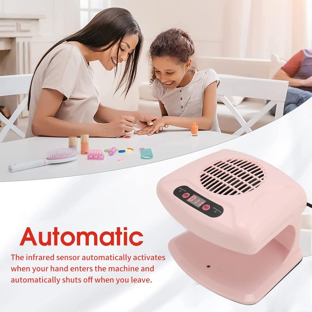 300W Portable Nail Dryer with Infrared Sensor - Hot & Cool Air Nail Fan Blower