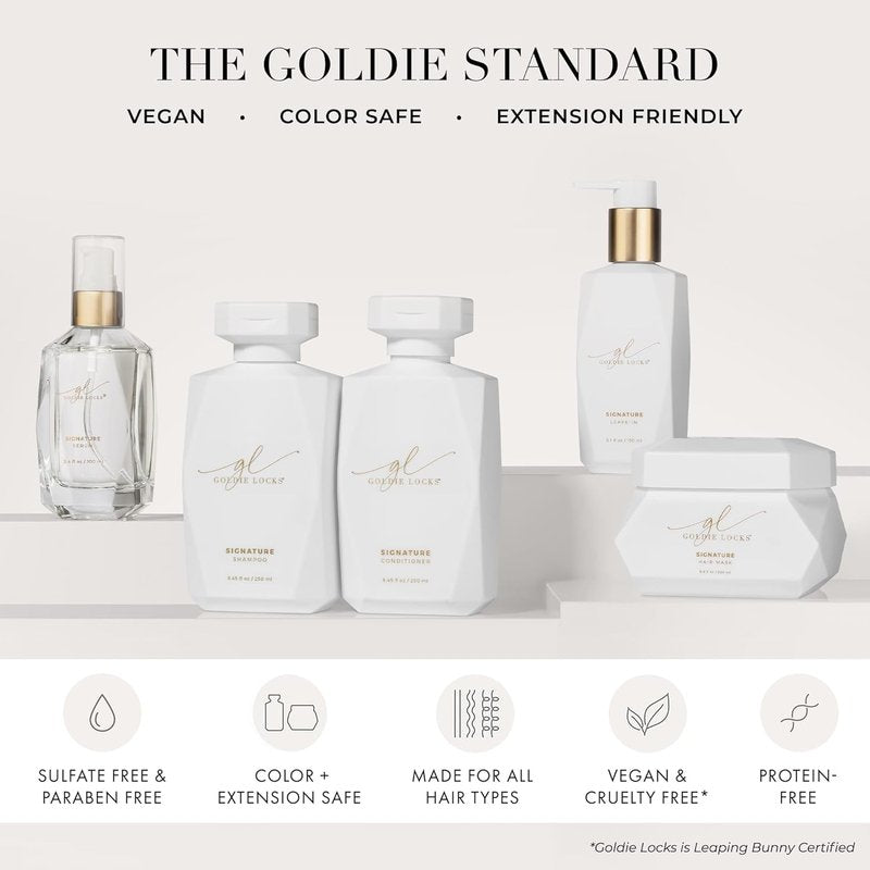 Goldie Locks Hair Serum - Anti-Frizz & Humidity Control | Lightweight Shine Enhancer for Color-Treated Hair - 1.7 fl oz