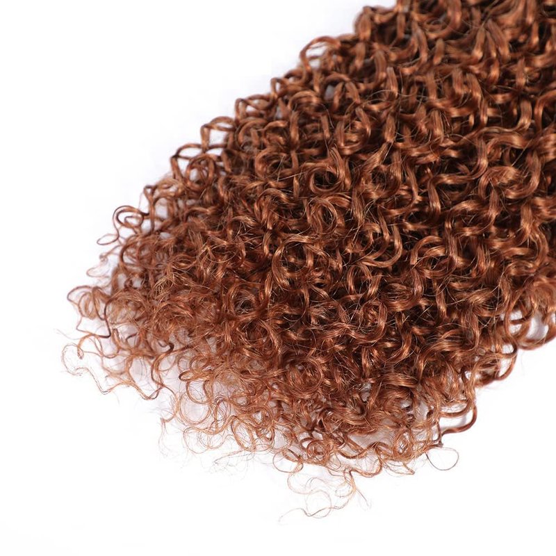 Labamiya Human Hair Bundles 14 16 18 Inch Blonde Light Brown 30# Jerry Curly Bundles Human Hair 12A Unprocessed Soft Sewn In Quick Weave Hair for Black Women