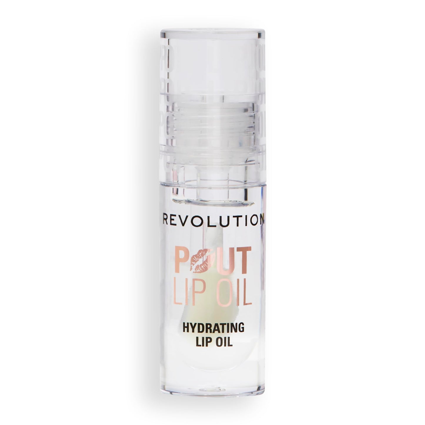 Revolution, Pout Lip Oil, Nourishing Tinted Lip Oil, High Shine, Non-Sticky Finish, Vegan & Cruelty-Free, Lychee Clear, 0.13 oz (Pack of 2)