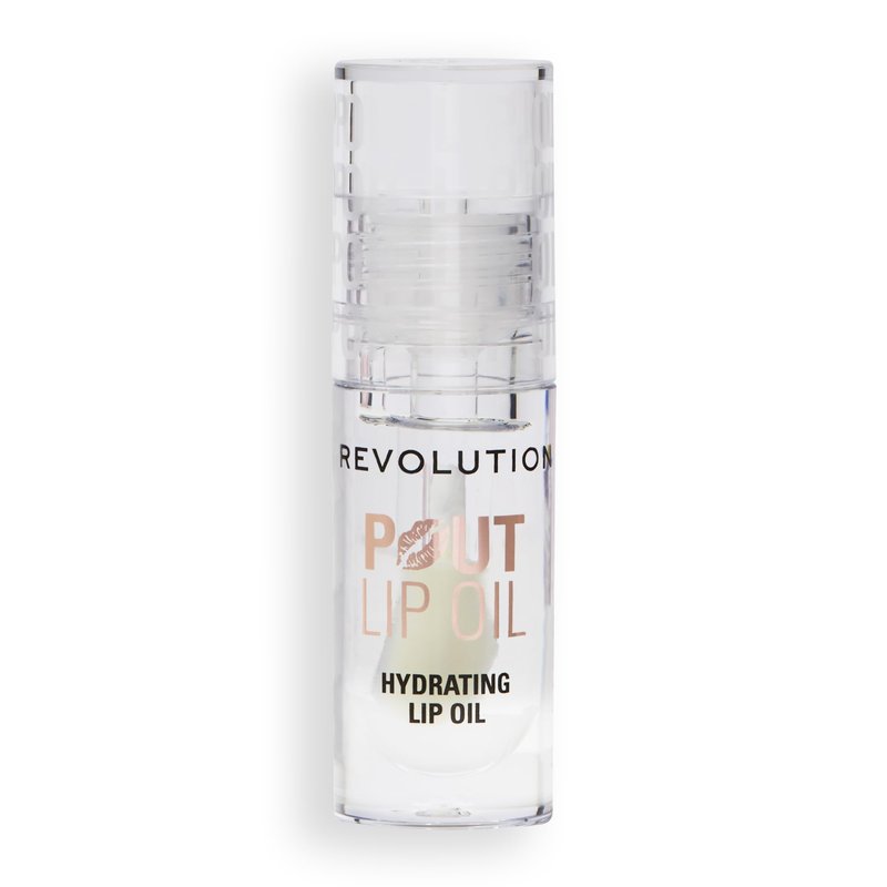 Revolution, Pout Lip Oil, Nourishing Tinted Lip Oil, High Shine, Non-Sticky Finish, Vegan & Cruelty-Free, Lychee Clear, 0.13 oz (Pack of 2)