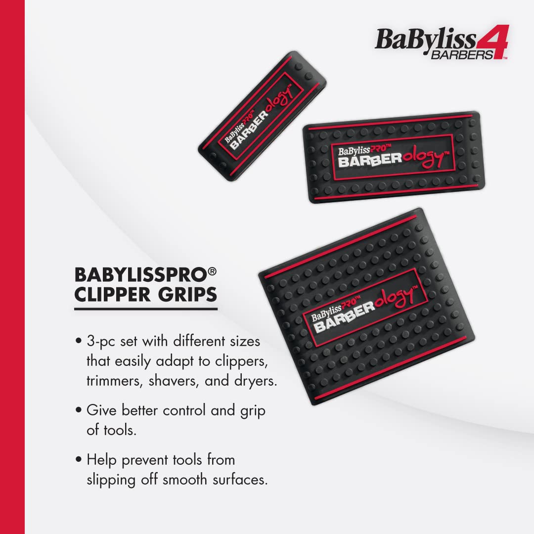 BaBylissPRO Clipper Grips for Barbers - Ergonomic Design for Precision Cutting