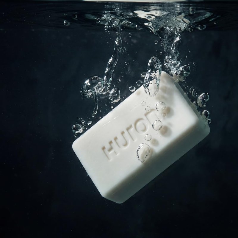 Huron Bar Soap for Men and Women, Hydrating Cleansing Bars with Citrus + Eucalyptus Scent, Moisturizing Shower Soap, Phthalate-Free, Non-Toxic Clean Ingredients for Daily Body Care, 5 oz (Pack of 3)