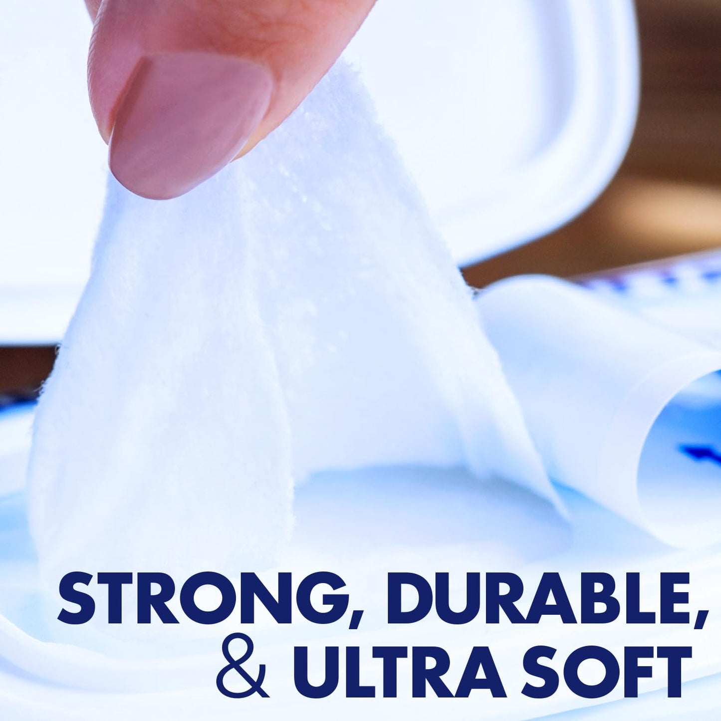 Adult Bathing Wipes - Oversized No Rinse Moisturizing Washcloths for Sensitive Skin | XL 7.5” x 12.5” - 48 Count