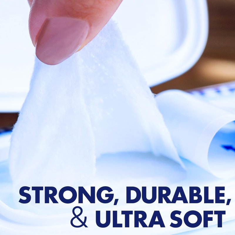 Adult Bathing Wipes - Oversized No Rinse Moisturizing Washcloths for Sensitive Skin | XL 7.5” x 12.5” - 48 Count