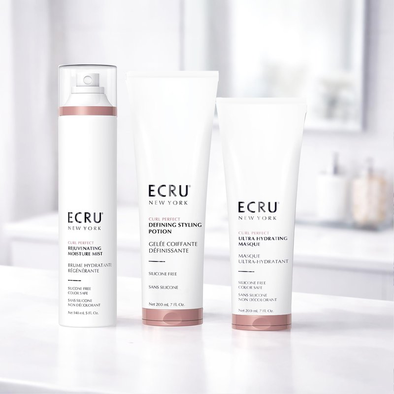 ECRU New York Curl Perfect Defining Styling Potion, Anti Frizz Curl Cream, Curly Hair Styling Cream, 7oz
