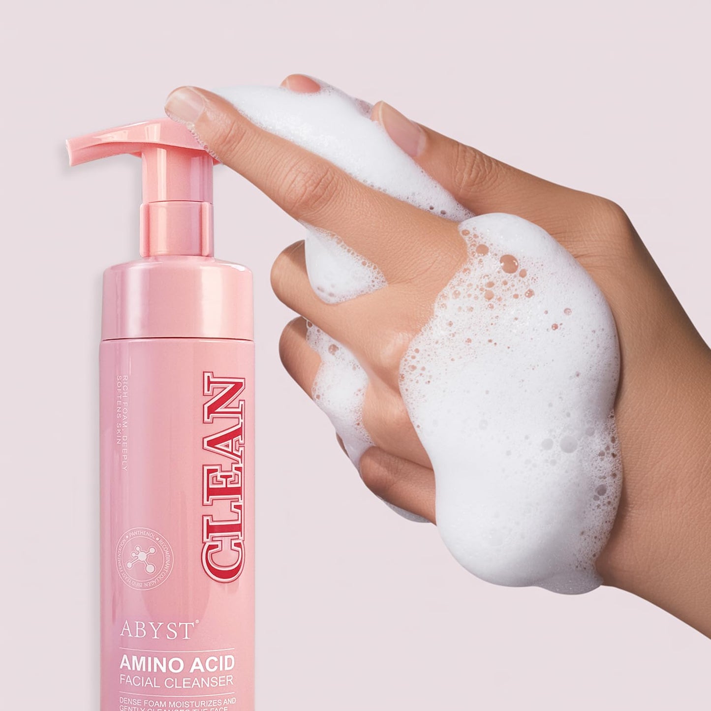CJMJIM Foam Facial Cleanser - 2-in-1 Makeup Removing Face Wash with Hyaluronic Acid & Amino Acids, Moisturizing Formula for Dry to Combination Skin, Gentle Daily Cleansing (1)