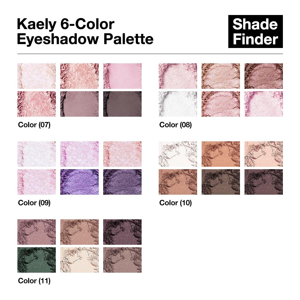evpct 6 Colors Mauve Eyeshadow Palette Matte, Mauve Taupe Rosy Brown Eggplant Purple Forest Green Vanilla Nude Brown High Pigment Mini Travel Eye Shadow Palette Makeup for Older Women, Built in Mirror