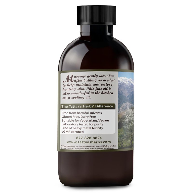 Tattva's Herbs Unrefined Cold Pressed Mustard Seed Oil for Hair & Body, 16oz