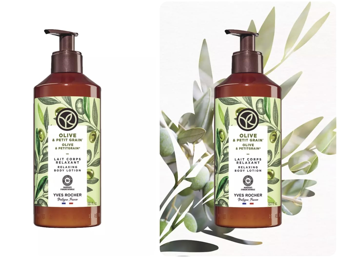 Yves Rocher Sensual Body Lotion Nourishing Moisturising - Olive Petitgrain 390 ml./13.1 fl. oz.