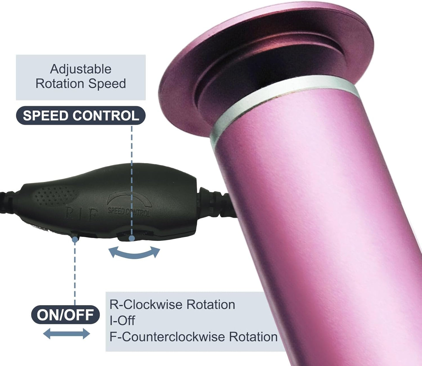 Electric Foot File Callus Remover for Smooth Feet - 60 Sandpaper Discs Included