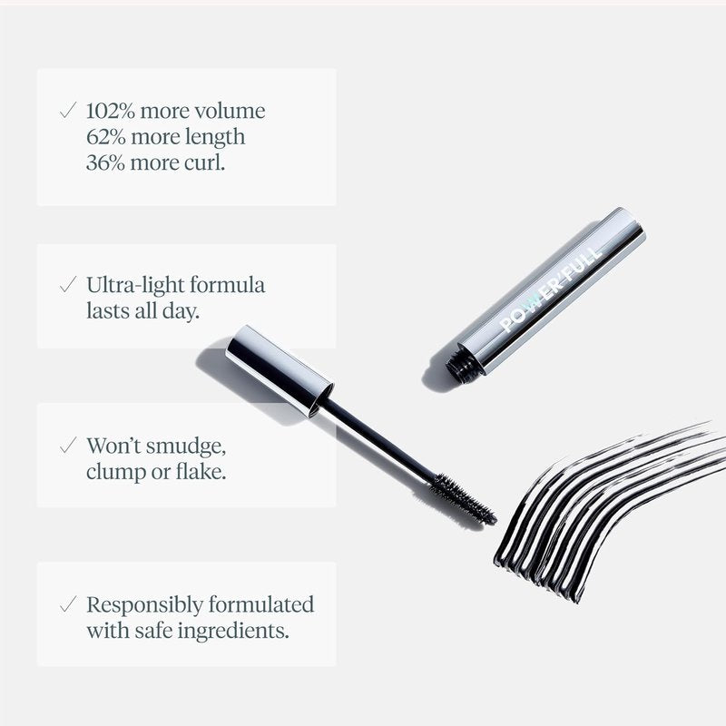 Wonderskin Black Mascara | Lengthening, Volumizing & Curling Formula for Stunning Lashes