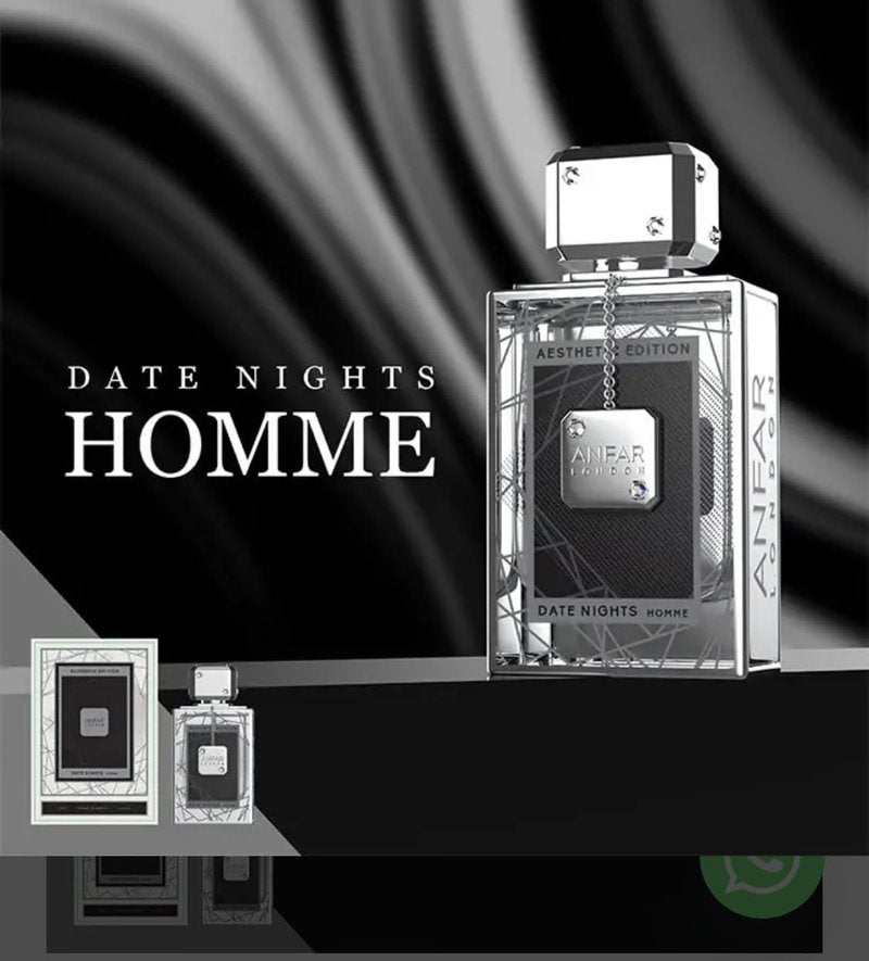 Anfar London - Date Night Pour Homme for Men - 3.3 oz Extrait De Parfum Spray