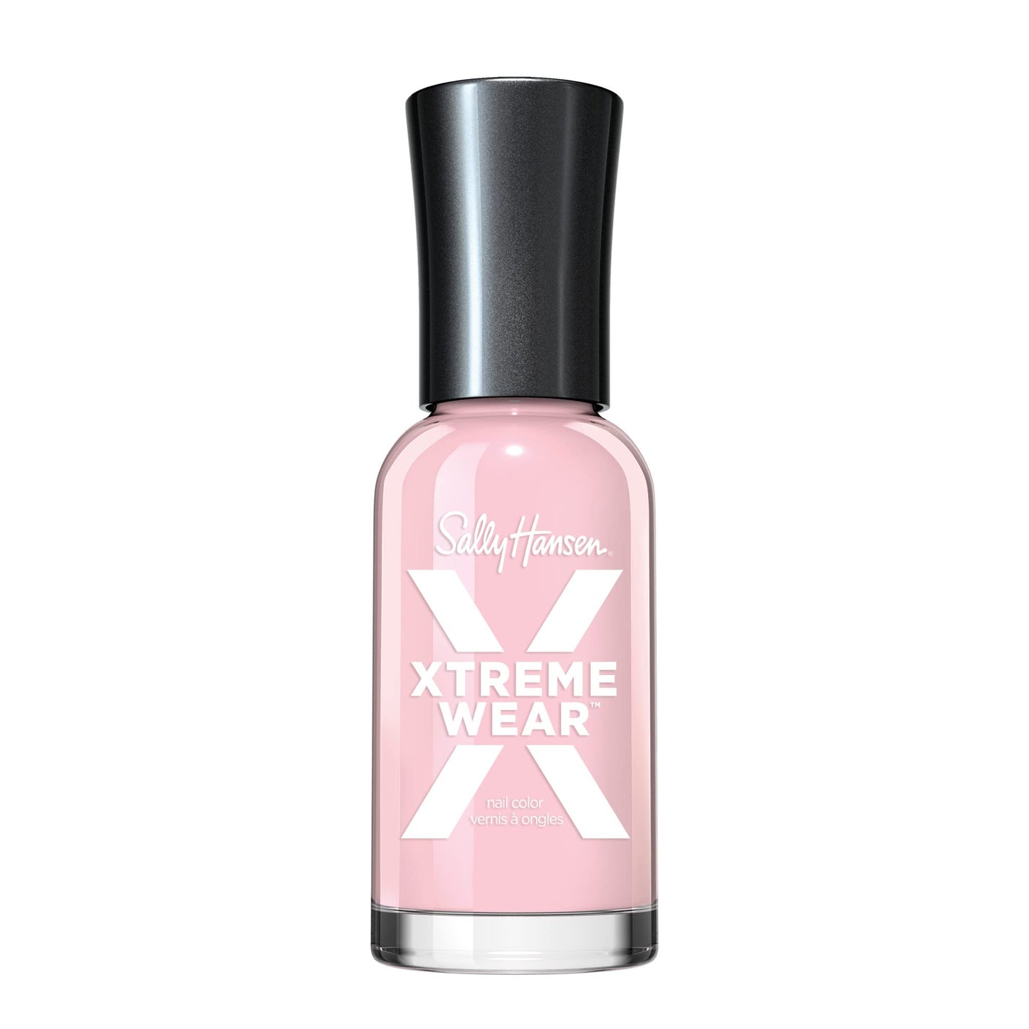 Sally Hansen Xtreme Wear Nail Polish | Streak-Free, Shiny Finish, Long-Lasting, Chip-Resistant, Opaque | Tickled Pink | Soft Baby Pink Nail Color