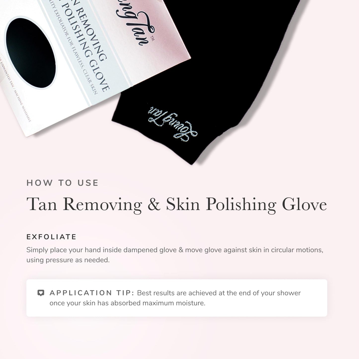 Loving Tan Reusable Self Tanner Removing & Skin Polishing Glove, Exfoliating With Light & Heavy Options, Washable & Durable Design, Suited for All Skin Types - 1 ct.