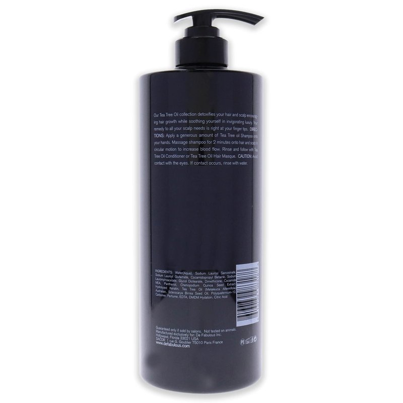 De Fabulous Tea Tree Oil Shampoo Shampoo 33.8 oz