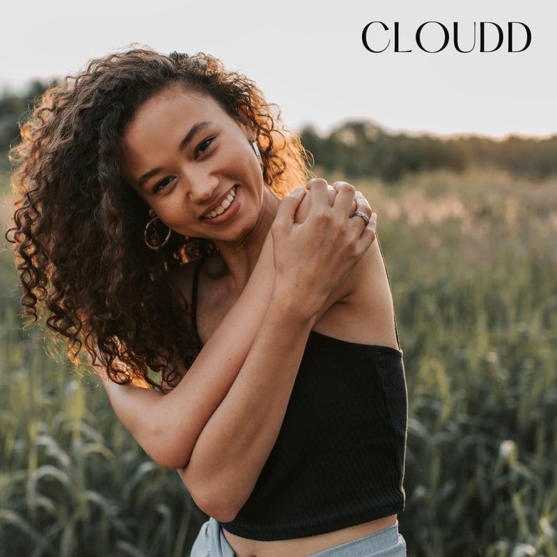 CLOUDD Fragrance-Free Curl Defining Styling Mousse, 100% Fragrance-Free and Essential Oil-Free, Unscented, Non-aerosol