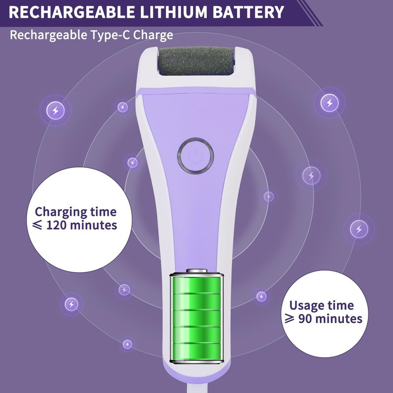 YUMiFiER Electric Callus Remover for feet,Rechargeable Foot File Electronic Pedicure Tools Kit for Calloused Removal, Waterproof Electric Foot Scrubber Duty Feet Care for Heels Dead