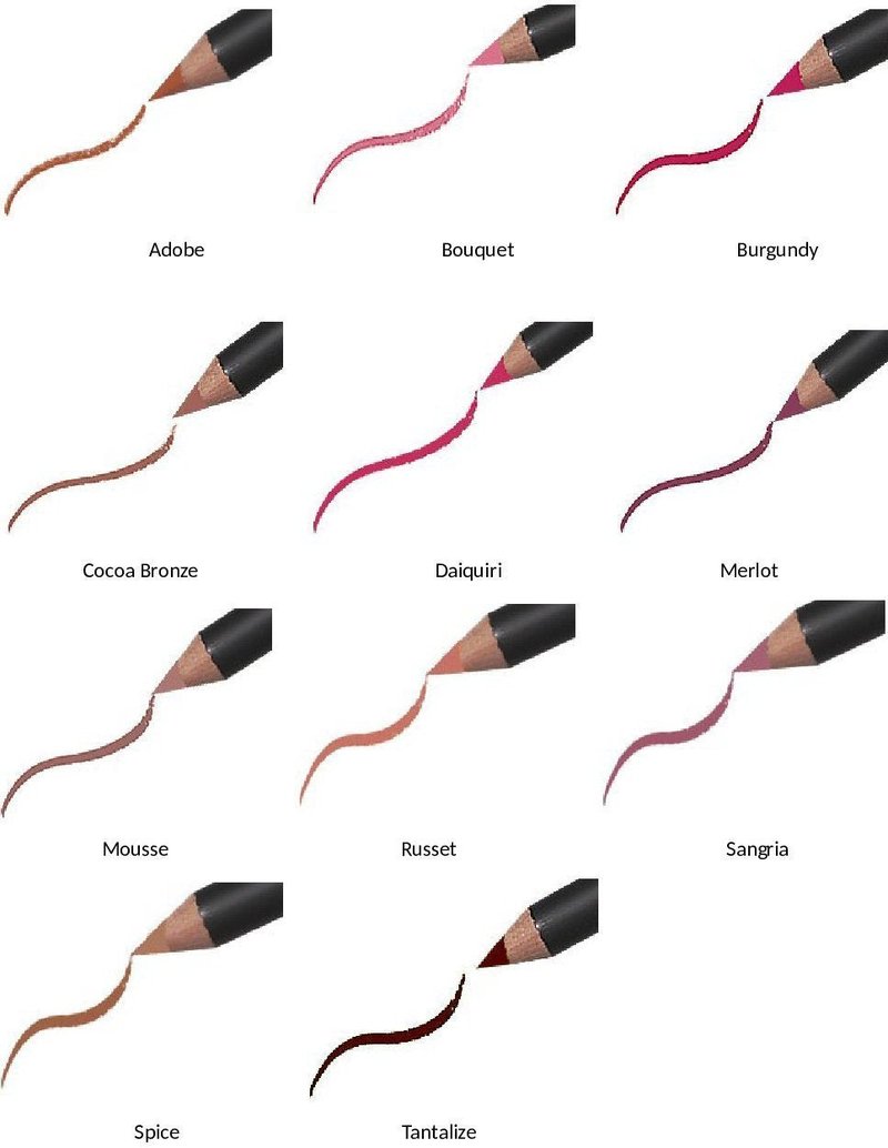 Jolie Slim Lip Pencil Classic Lipliner Definer (Russet)