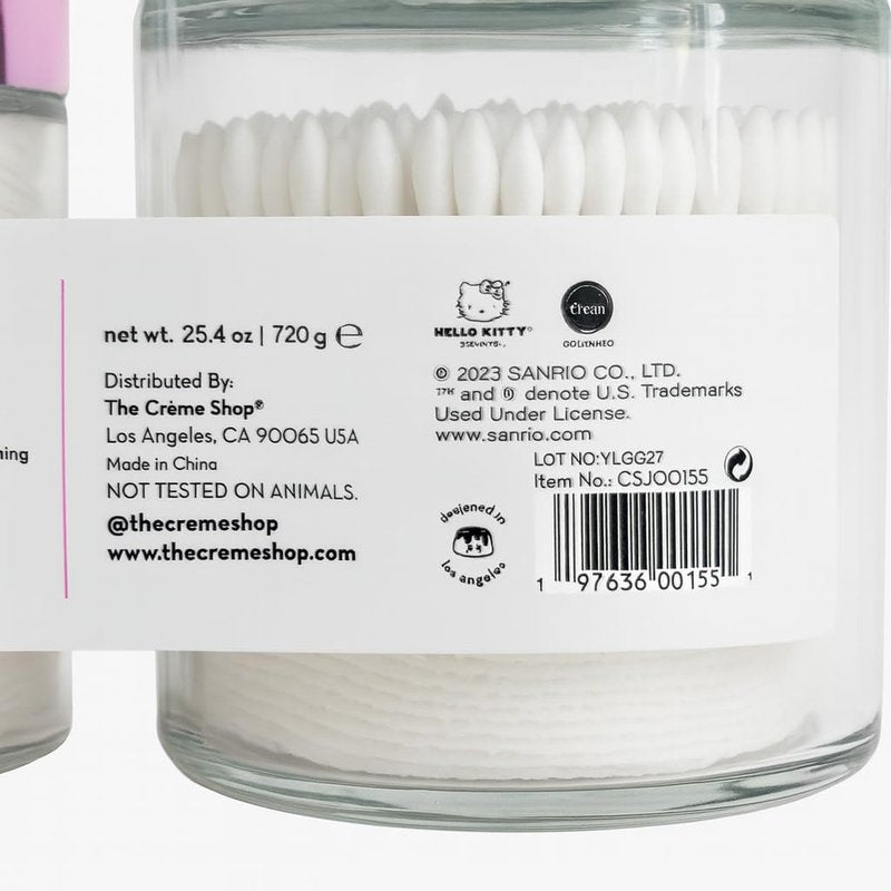 The Creme Shop Hello Kitty Cottons swabs & Cotton Pads Set of 2