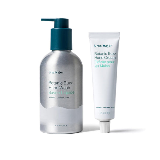 Botanic Buzz Hand Care Bundle - Natural Hand Wash & Cream for Soft Skin