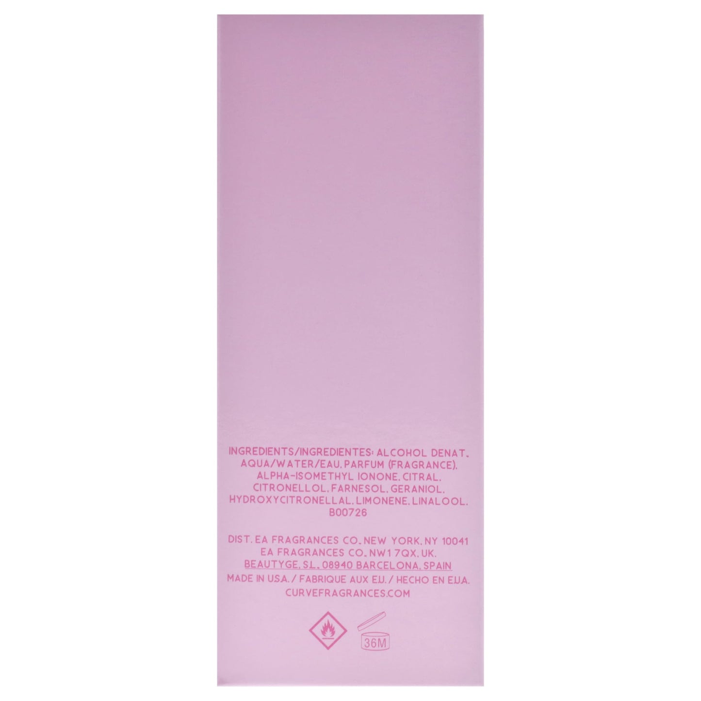 Curve Pink Blossom by Liz Claiborne for Women - 3.4 oz EDT Spray