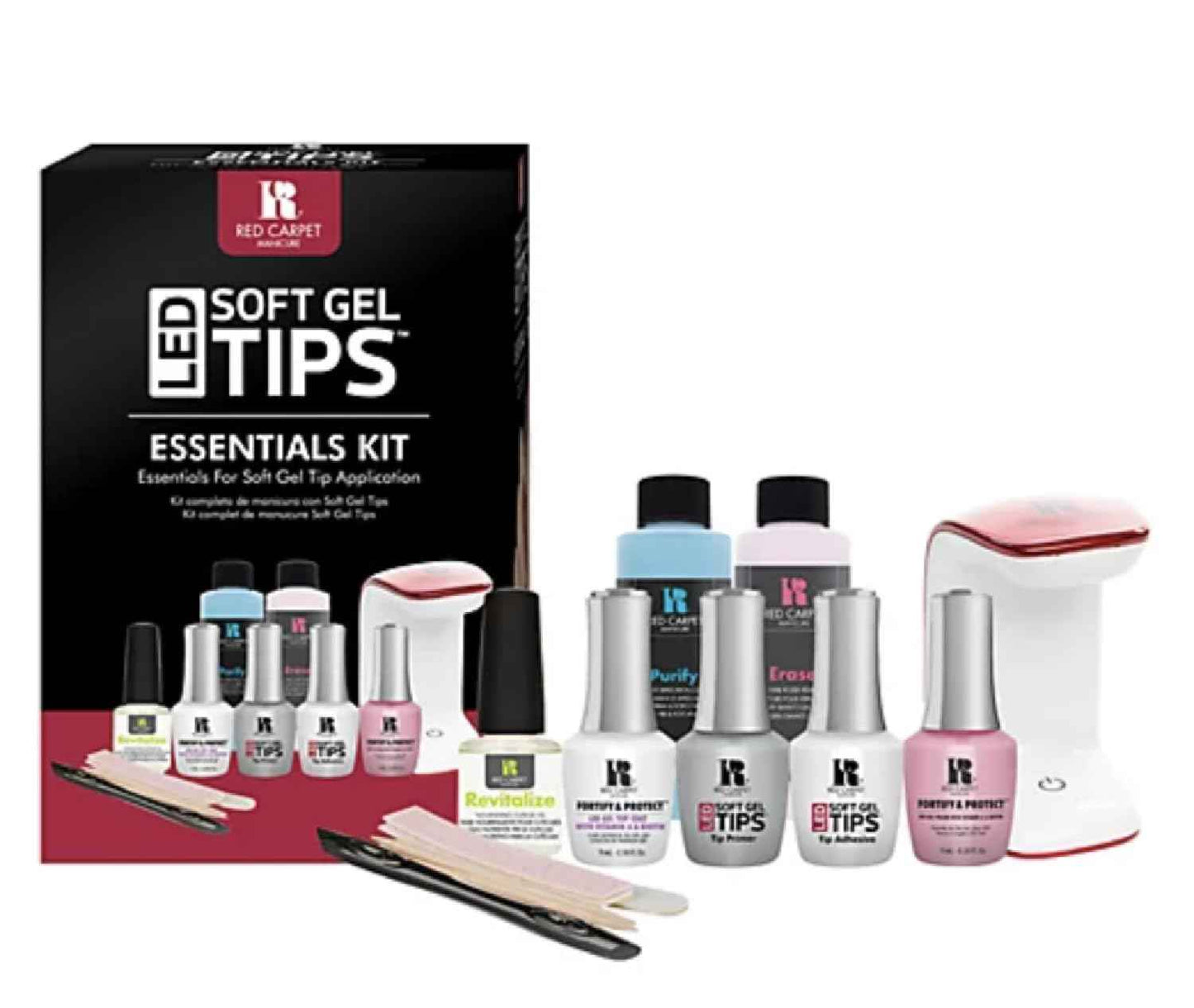Red Carpet Manicure Soft Gel Tip Kit - FREE 110 Carat Medium Square Nail Tips