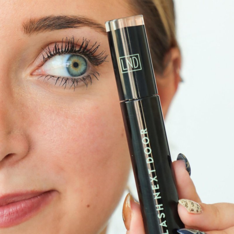Lash Next Door Water Resistant Mascara Black Volume and Length - No Clump Volumizing Mascara for Thickening and Lengthening - Smudge Proof Lashes by Brooklyn and Bailey (1 Pack)