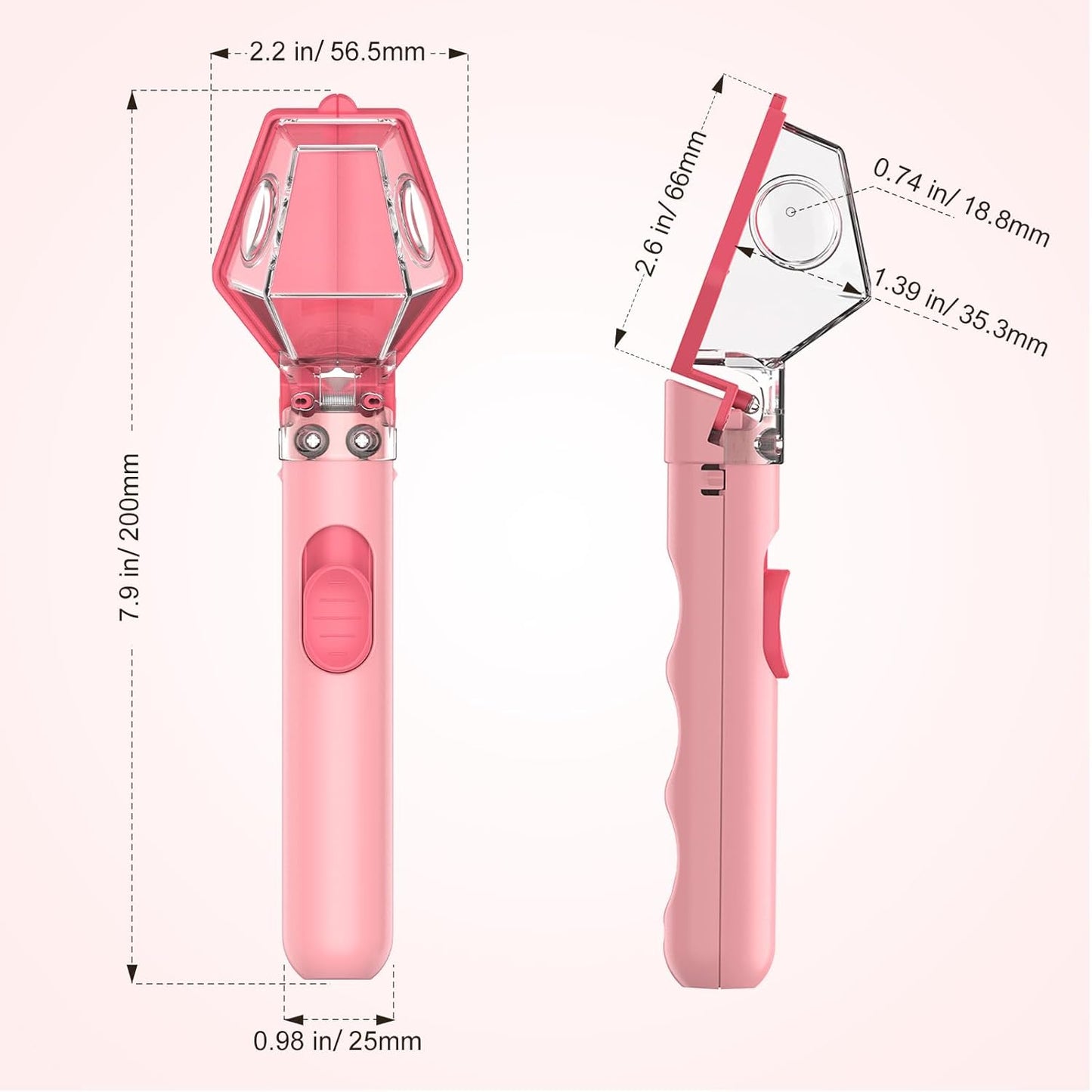 Insect Catcher Kit for Kids - STEM Bug Trap with 6X Magnifier | Indoor/Outdoor Exploration Tool (Pink, 2PCS)